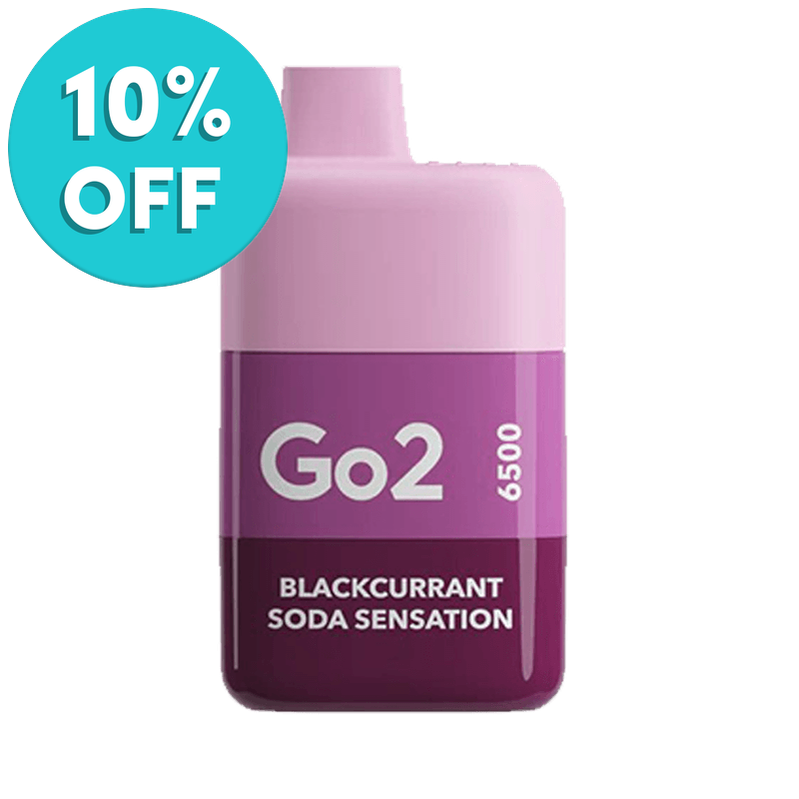 Go2 Disposable Vape: Blackcurrant Soda Sensation - PodVapes