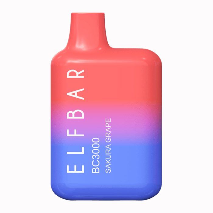ELFBAR BC3000 Disposable Vape: Sakura Grape - PodVapes