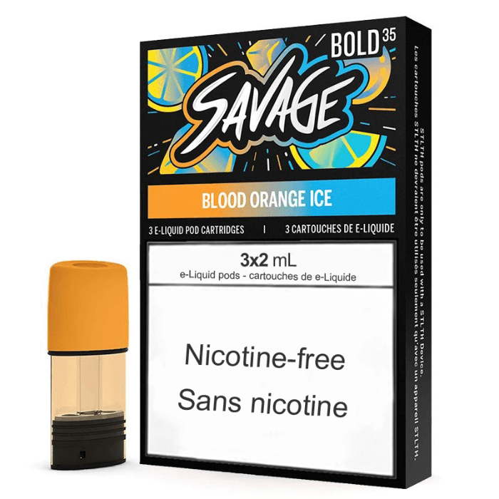 STLTH Savage Pods: Blood Orange Ice