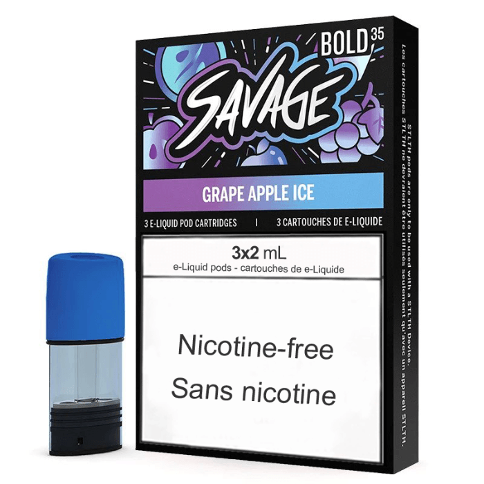 STLTH Savage Pods: Grape Apple Ice