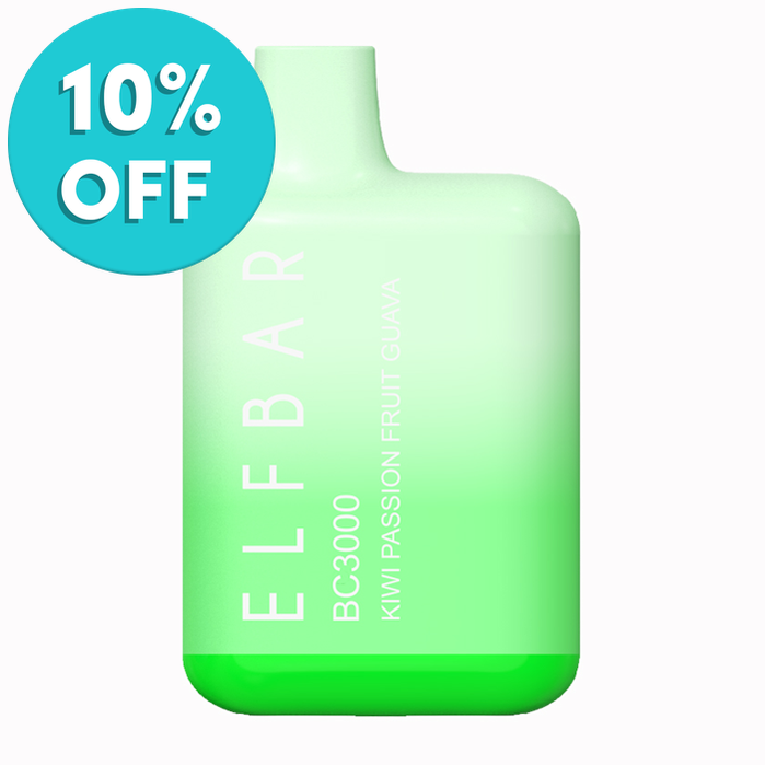 ELFBAR BC3000 Disposable Vape: Kiwi Passionfruit Guava-PodVapes