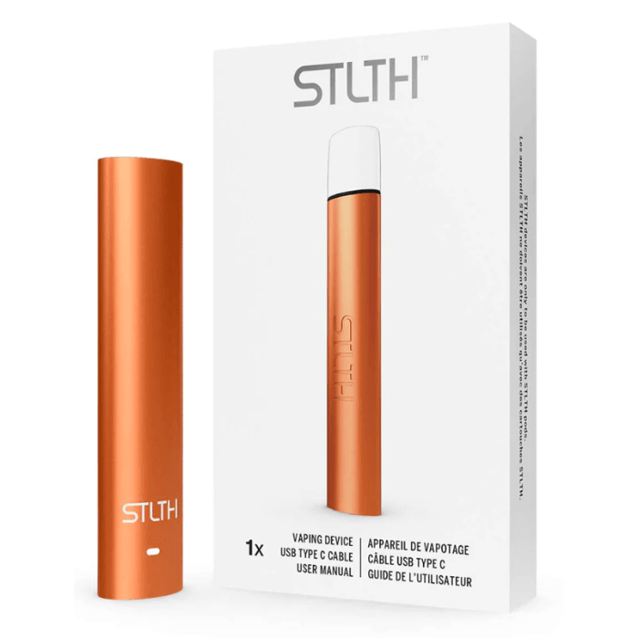 STLTH Vape Device: Orange Metal