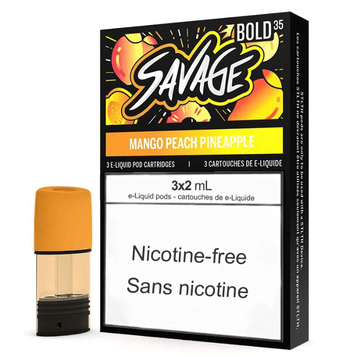 STLTH Savage Pods: Mango Peach Pineapple