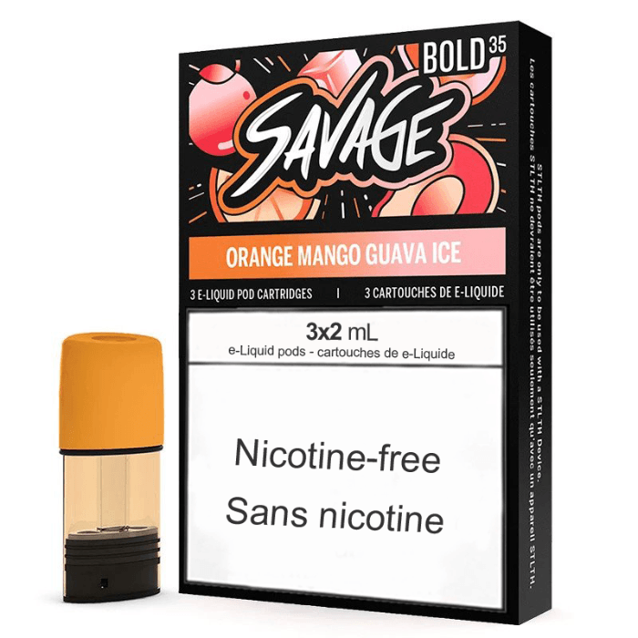 STLTH Savage Pods: Orange Mango Guava Ice