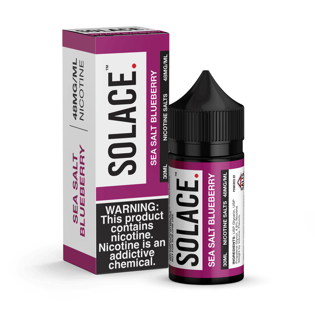 Solace Vape Juice - Sea Salt Blueberry-PodVapes™ Australia