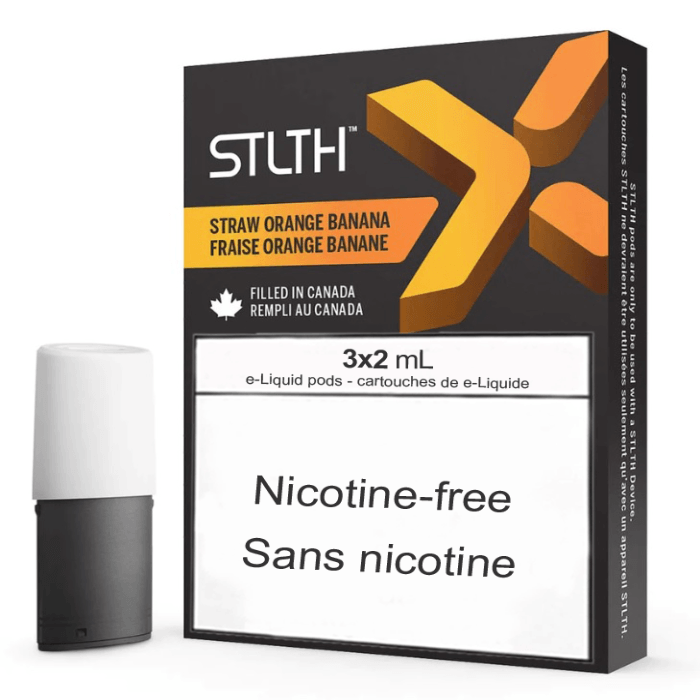 STLTH X Pods: Straw Orange Banana