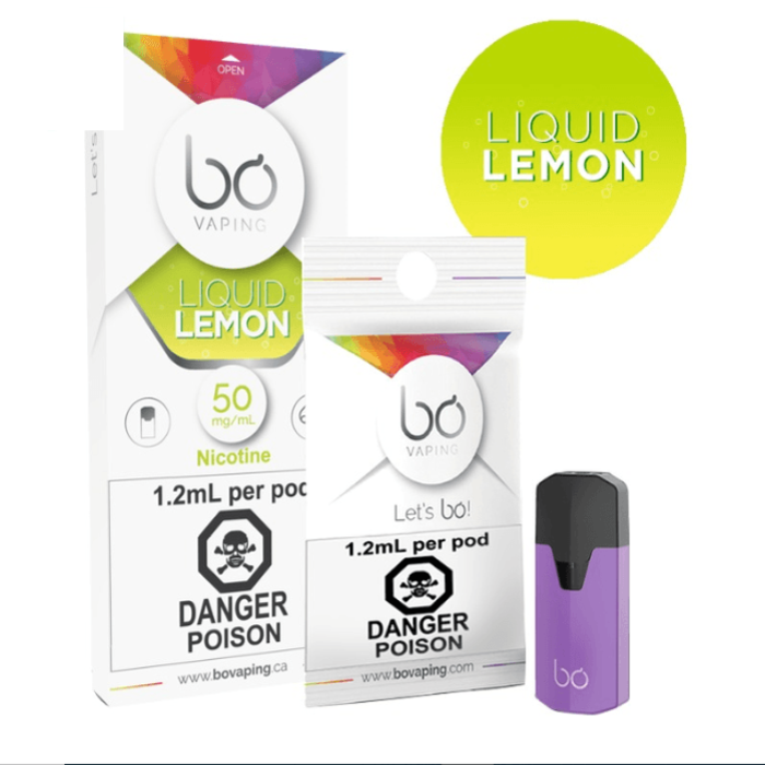 BO Pods: Liquid Lemon-PodVapes™ Australia
